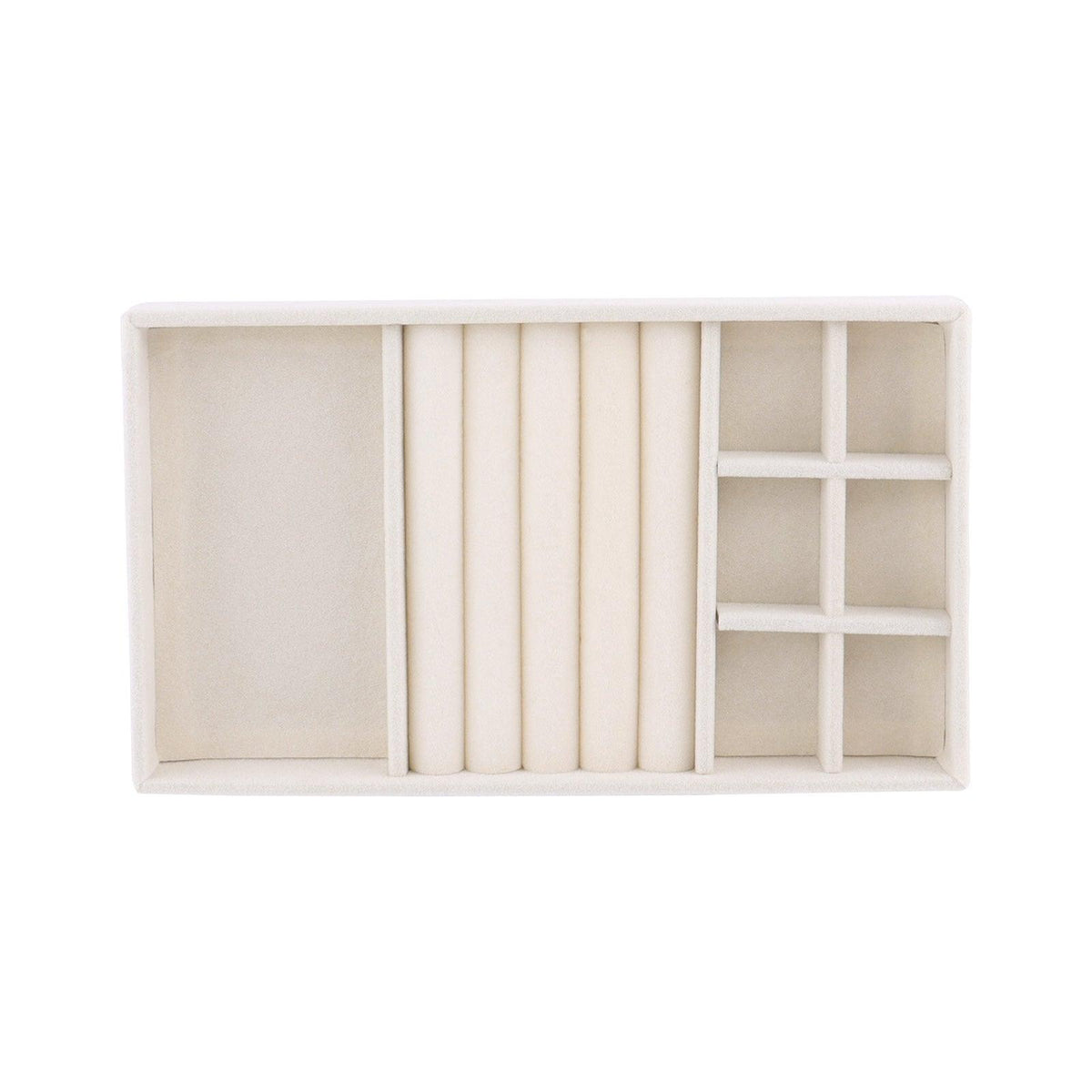 Velvet Jewelry Box Display Tray Drawer Storage Jewelry Holder For Ring Earrings Necklace Bracelet Soft Velvet Organizer Case Velvet Display Holder for Earrings Ring Bracelet Necklace