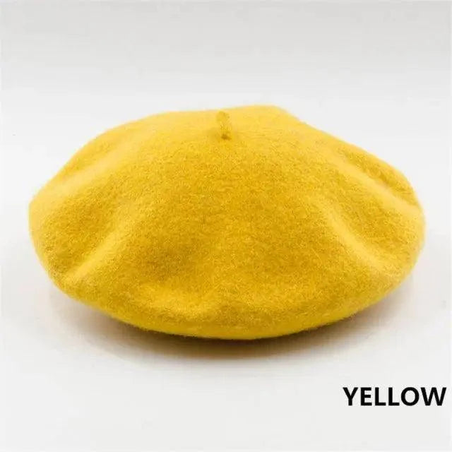 Vintage Beret Hat Flat Cap For Women Retro Classic Style Wool Beret Caps Modern Women Hats