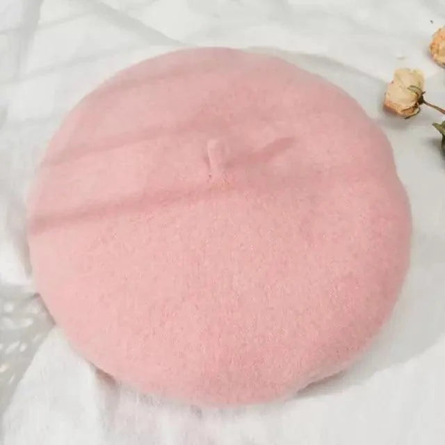 Vintage Beret Hat Flat Cap For Women Retro Classic Style Wool Beret Caps Modern Women Hats