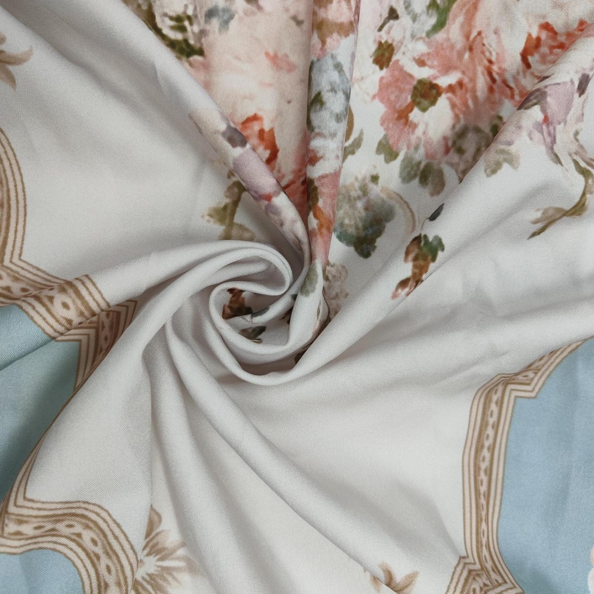 Vintage Floral Maxi Dress | V-Neck Long Sleeve Victorian Style Dress(MA378)