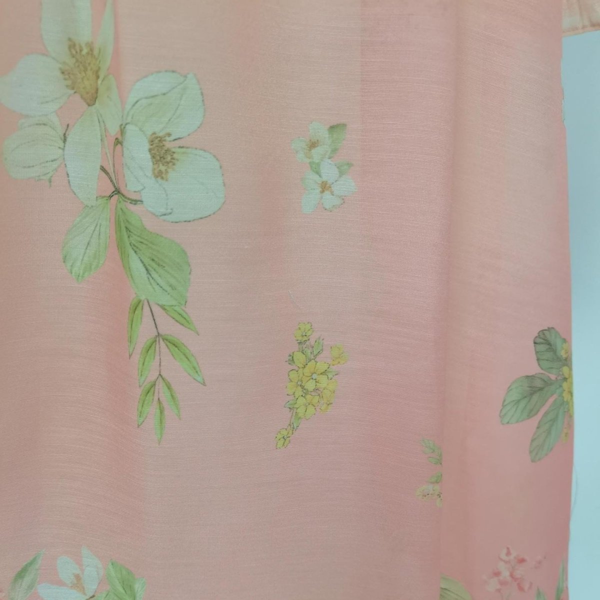 Vintage Floral Print Dress with Ruffle Collar(MS357)