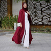 Vintage Knitted Cardigan Abaya | Modest Longline Open Front Jacket for Women (MOA217)