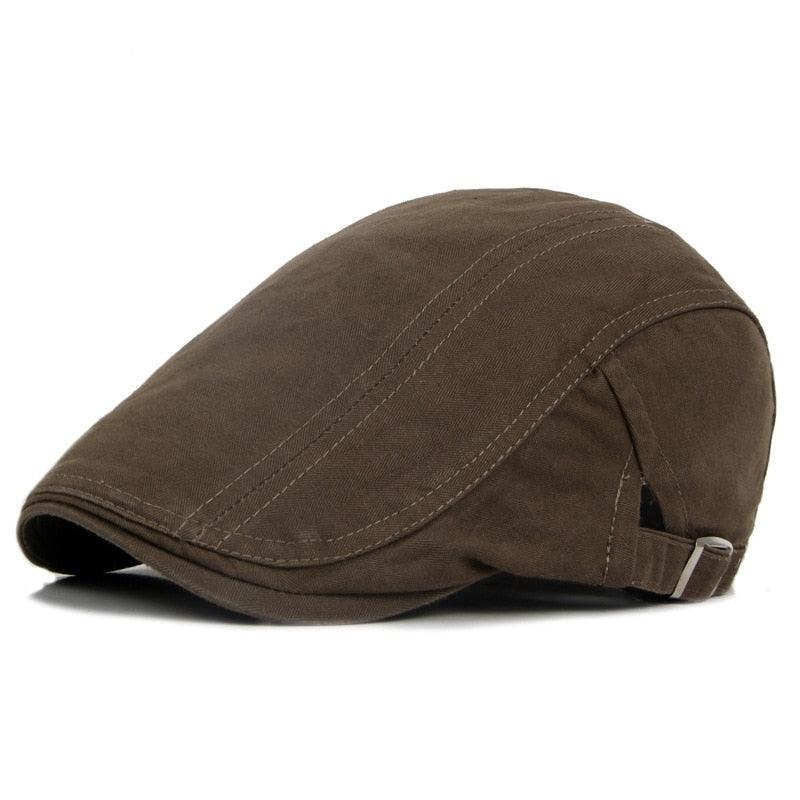 Vintage Men Beret Hats Classic Simple Winter Warm Caps Cotton Comfortable Autumn Beret Flat Hat Quality Durable Retro Men's Hat Unique Berets For Men Retro Cap