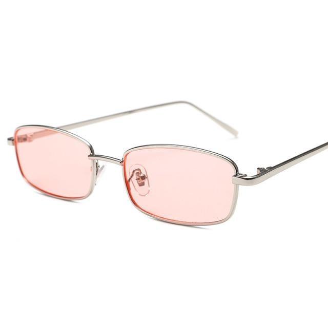 Vintage Slender Square Sunglasses Classic Small Frame New Square Shape  Sunglasses For Men In High-quality Metal Frame Sunglasses For Men New Vintage Sunglasses