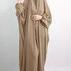 Viscose Niqab Attached 1-Piece Plain Jilbab (MJ005)