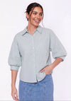 Viviana Top (Mint Stripe)