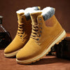Warm Winter Mens Snow Boots Warm Fur Winter Shoes Mens Boots Footwear Ankle Boots Warm Fur Lined Winter Water-Resistan Waterproof Outdoor Snow Autumn Boots