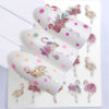 Water Decals Nail Tattoo Wolf Animal 3D Embossed Nail Sticker Flower Adhesive Manicure Slider Nail Art Tips Curve Graffiti Nail Design for Acrylic Nail Supplies Designer Nail Decorations for Women Girls Kids 3D Nail Art Stickers Decals