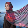 Watercolor Artistry Ethereal Print Hijab (MH176)
