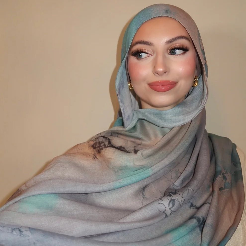 Watercolour Wash Hijab Scarf(MH240)