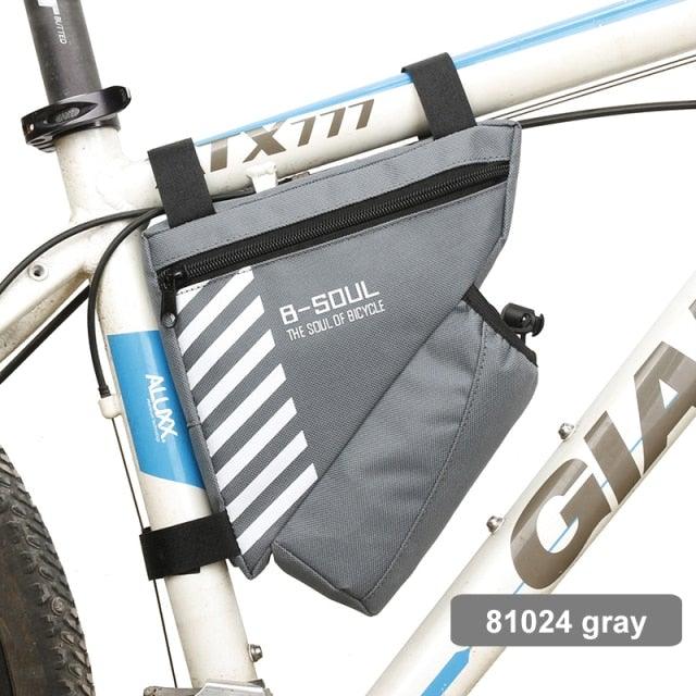 Waterproof Bicycle Bag Bike Triangle Bag For Bicycle Front Frame Bag Bike Bag Cycling Top Tube Bag Bicycle Bottle Bag Bike Storage Frame Bag Bicycle Front Tube Triangle Water Resistant Cycling Pack Strap On Pouch Bike Accessories Tool Accessible