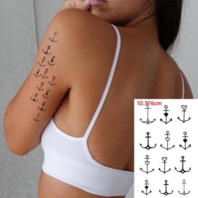 Waterproof Temporary Tattoo Lavender Stickers Butterfly Flower Luxury Small Tattoo For Body Arm