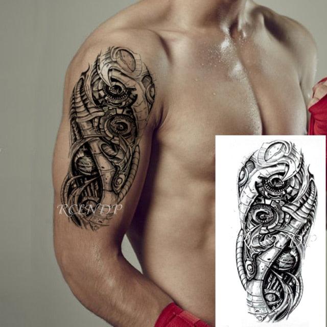 Waterproof Womens Temporary Sticker Tattoo Flower Rose Realistic Sketches For Arm Hand