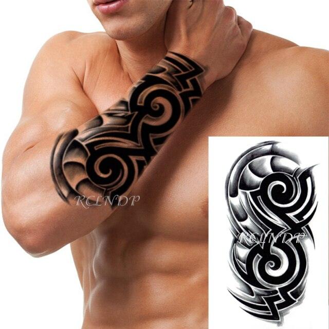 Waterproof Womens Temporary Sticker Tattoo Flower Rose Realistic Sketches For Arm Hand