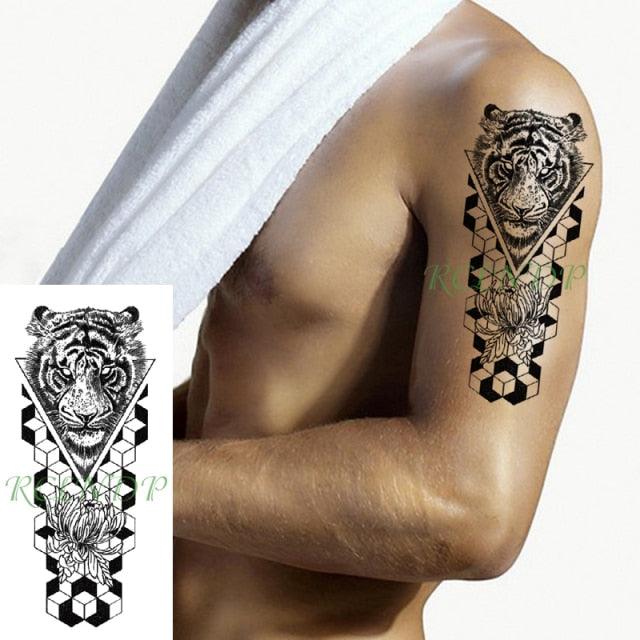 Waterproof Womens Temporary Sticker Tattoo Flower Rose Realistic Sketches For Arm Hand
