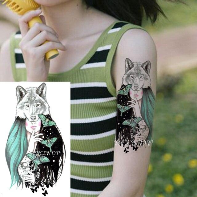 Waterproof Womens Temporary Sticker Tattoo Flower Rose Realistic Sketches For Arm Hand