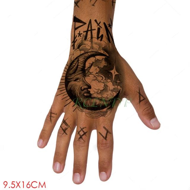 Waterproof Womens Temporary Sticker Tattoo Flower Rose Realistic Sketches For Arm Hand