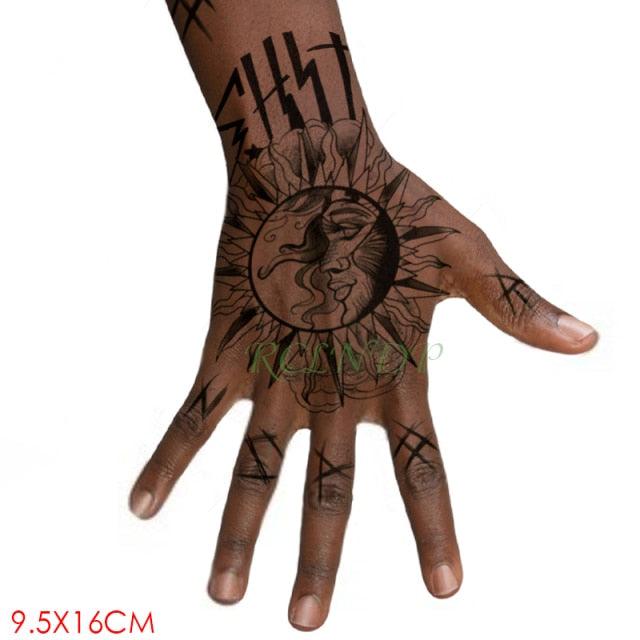 Waterproof Womens Temporary Sticker Tattoo Flower Rose Realistic Sketches For Arm Hand