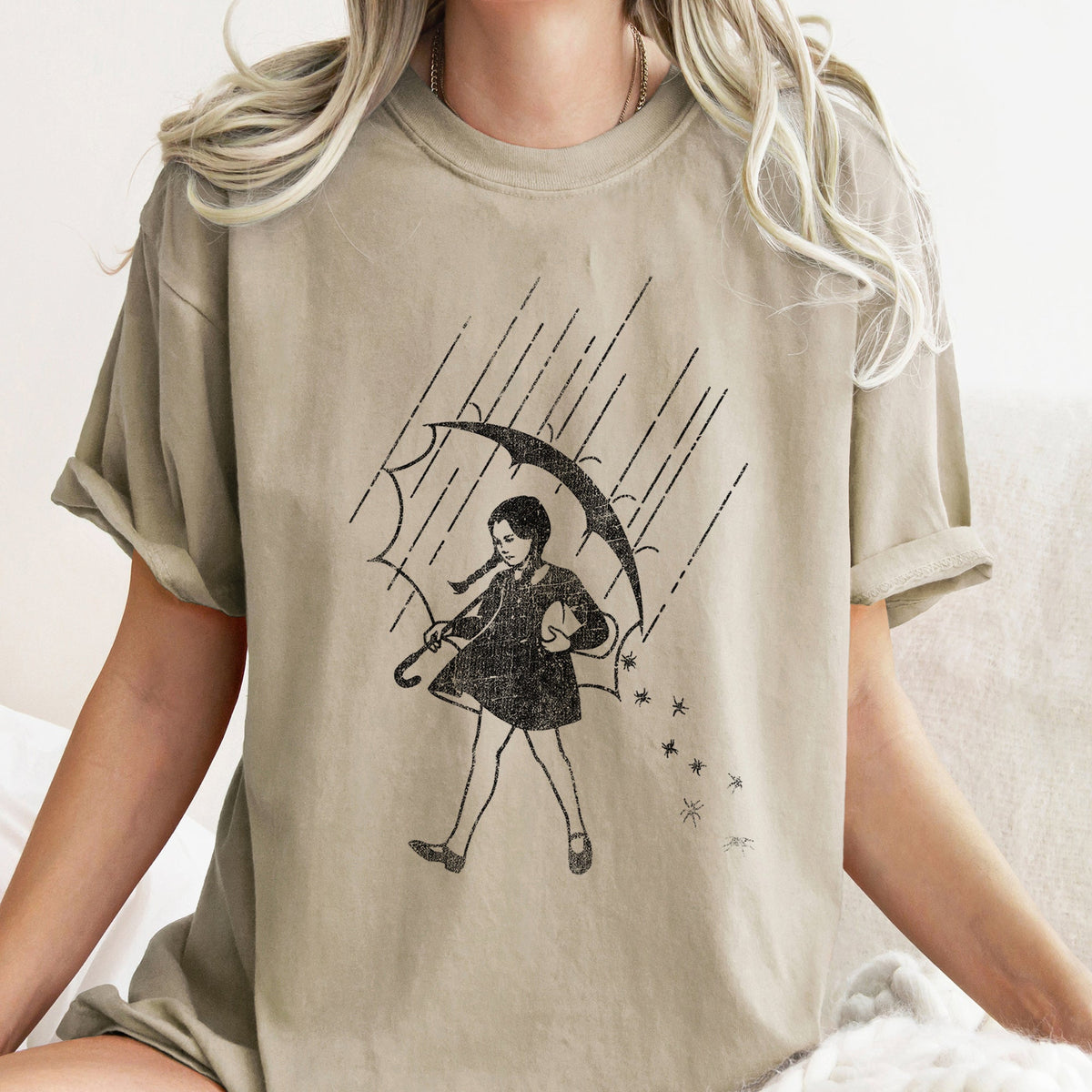 Wednesday Be Salty Retro Halloween Signature Edition Limited Edition Comfort Colors Tee