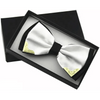 White Men Elegant Polyester Butterfly Bowtie Metal Corners Wedding Bowtie Party Bow Ties