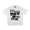 Compliments Who Cares White Vintage Shirt