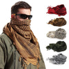 Winter Warm Unisex Fashion Lightweight Military Men Scarves Arab Tactical Desert Army Keffiyeh Scarf Military Scarves Shemagh Palestine Islamic Multifunction Tactical cotton head Scarf square Arabic Keffiyeh Wrap Bandana Women Men