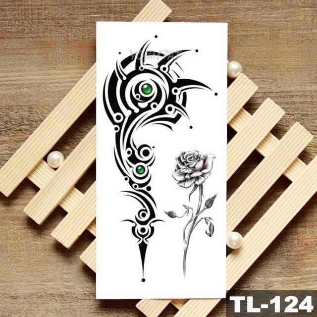 Womans Rose Flower Waterproof Temporary Tattoo Sticker For Arm Body Gorgeous Girls Tattoos
