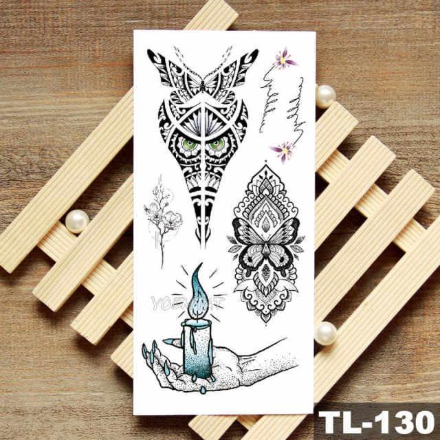 Womans Rose Flower Waterproof Temporary Tattoo Sticker For Arm Body Gorgeous Girls Tattoos