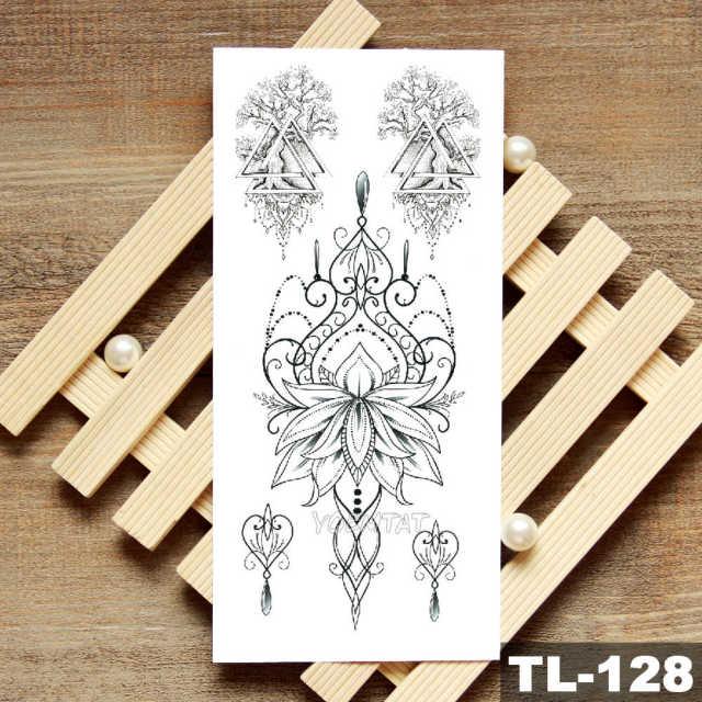 Womans Rose Flower Waterproof Temporary Tattoo Sticker For Arm Body Gorgeous Girls Tattoos