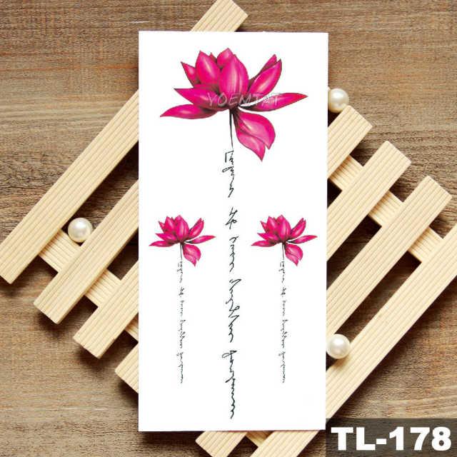 Womans Rose Flower Waterproof Temporary Tattoo Sticker For Arm Body Gorgeous Girls Tattoos
