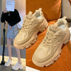 Women Chunky Sneakers Casual Vulcanized Woman High Platform Sneakers Lace Up White Sneakers White Shoes Autumn Winter Fashion Platform High Quality Sneakers