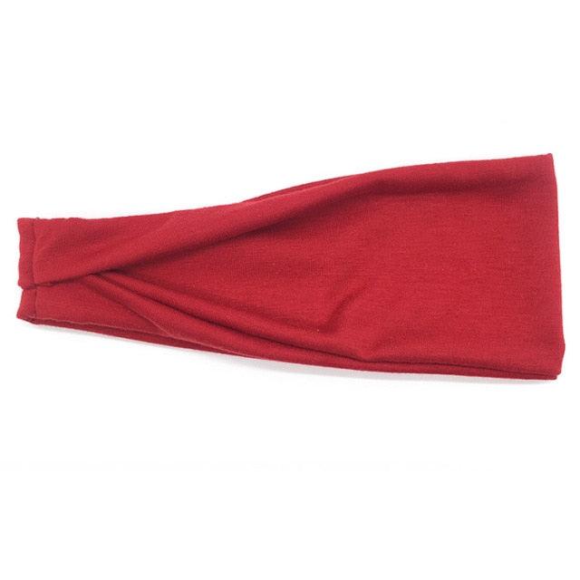 Women Headband Solid Color Twist Cotton Wide Turban Twisted Knotted Headwrap Girls Hairband Fashion Scrunchies Gorgeous Hair Accessories For Women