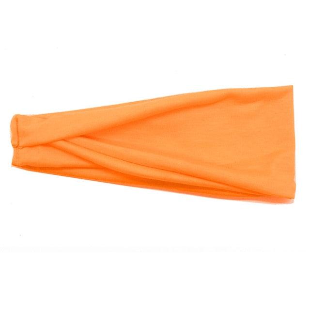 Women Headband Solid Color Twist Cotton Wide Turban Twisted Knotted Headwrap Girls Hairband Fashion Scrunchies Gorgeous Hair Accessories For Women