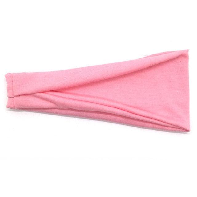 Women Headband Solid Color Twist Cotton Wide Turban Twisted Knotted Headwrap Girls Hairband Fashion Scrunchies Gorgeous Hair Accessories For Women
