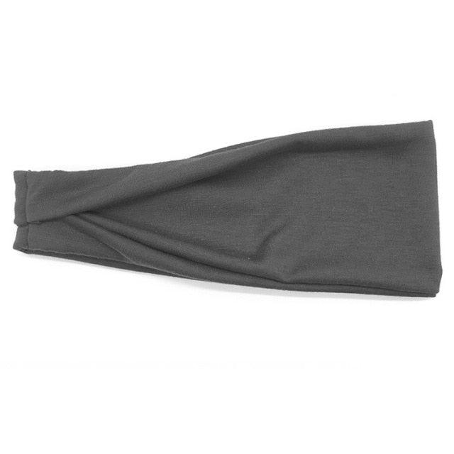 Women Headband Solid Color Twist Cotton Wide Turban Twisted Knotted Headwrap Girls Hairband Fashion Scrunchies Gorgeous Hair Accessories For Women