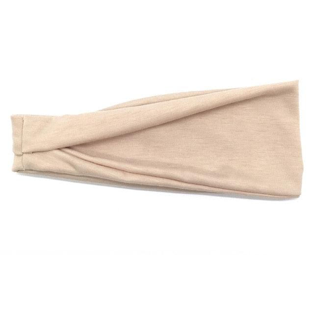 Women Headband Solid Color Twist Cotton Wide Turban Twisted Knotted Headwrap Girls Hairband Fashion Scrunchies Gorgeous Hair Accessories For Women
