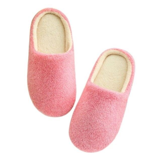 Women Indoor House Plush Soft Cute Cotton Slippers Shoes Non-slip Floor Home Slippers Slides For Bedroom Memory Foam Slippers Scuff Outdoor Indoor Warm Plush Bedroom Shoes With Fur Lining