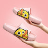 Women Men Slippers Summer Beach Slides Winter Sandals Flip Flops Duck Platform Thick Soled Couples Bathroom Quick Drying EVA Open Toe Soft Slippers Thick Lightweight Slippers