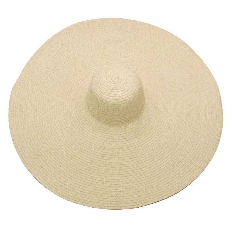 Women Oversized Foldable Summer Large Wide Hat Beach Straw Hat Cute Sun Cap Retro Foldable Handmade Big Hats Ladies UV Protection Hat Vintage Summer Sun Beach Hats