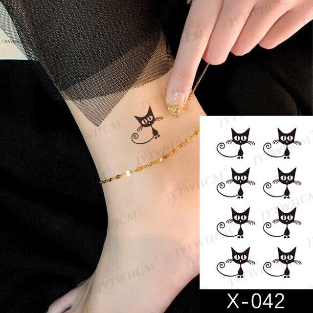Women's Different Stickers Tattoo Temporary Waterproof Neck Arm Leg Tattoo Colorful Design