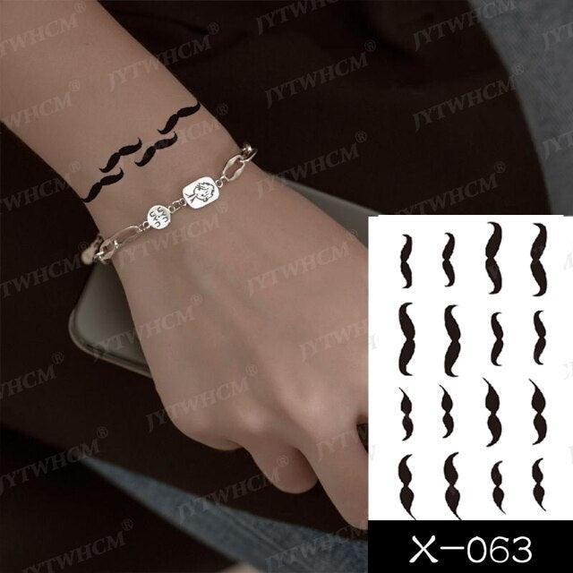 Women's Different Stickers Tattoo Temporary Waterproof Neck Arm Leg Tattoo Colorful Design