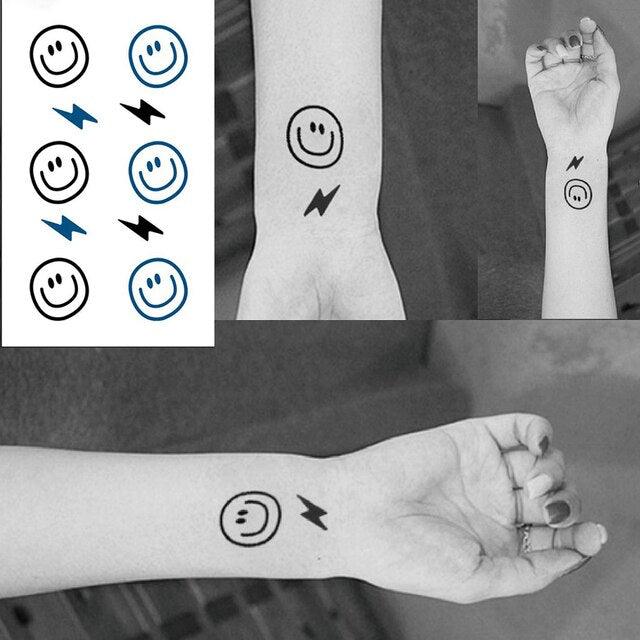 Women's Different Stickers Tattoo Temporary Waterproof Neck Arm Leg Tattoo Colorful Design