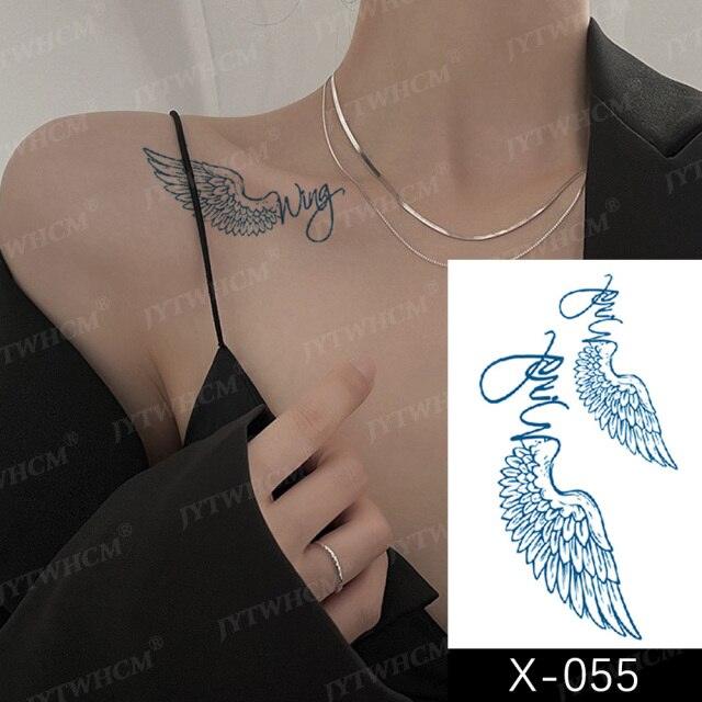 Women's Different Stickers Tattoo Temporary Waterproof Neck Arm Leg Tattoo Colorful Design