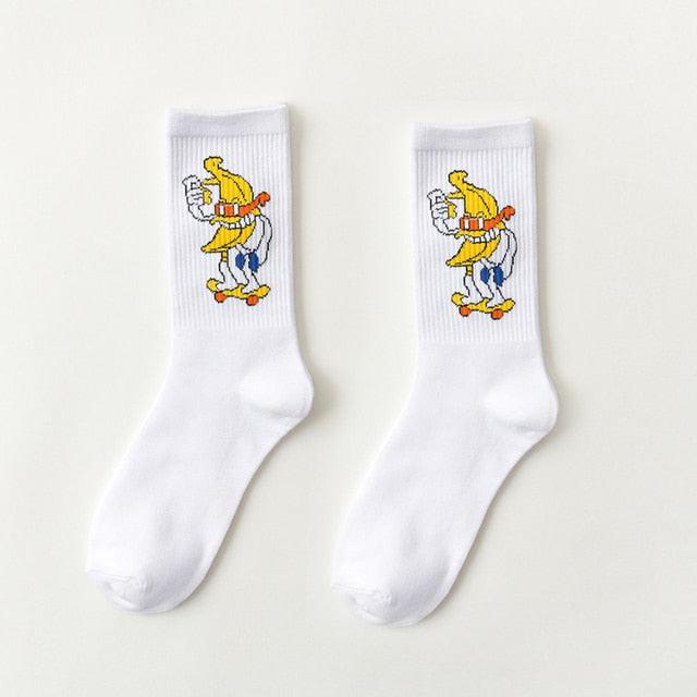 Women's Socks Combed Out Of Pure Cotton Colorful Cartoon Cute Funny Happy Kawaii Moon Strawberry Cactus Ankle Socks For Men And Women