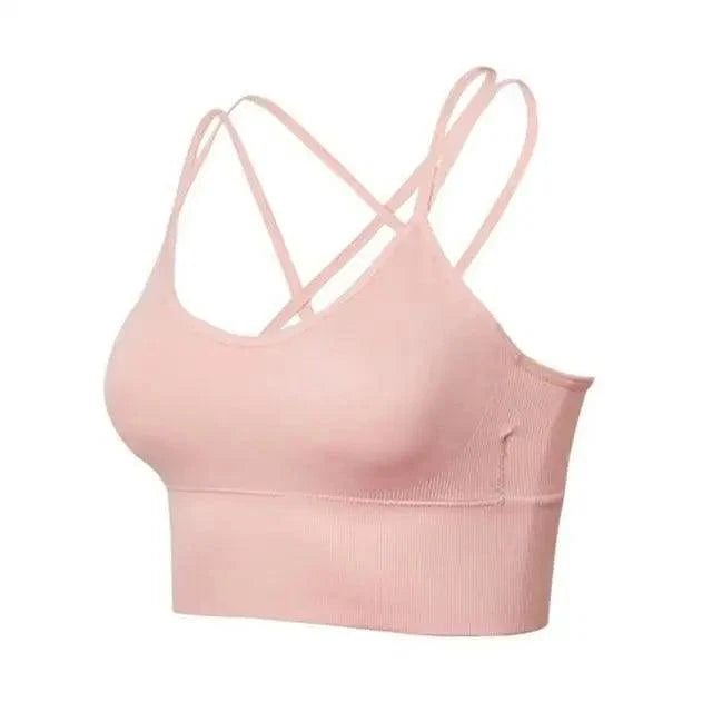 Women Sports Bra Sexy Brathable Sports Top Yoga Bra Push Up Top Female Gym Fitness Sports Underwear Female Seamless bra