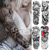Womens Large Tattoo Eye Lion Waterproof Temporary Sticker Realistic Big Luxury Tattoo Modern Design
