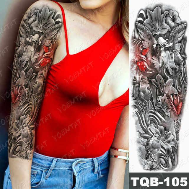 Womens Large Waterproof Temporary Sticker Tattoo Tiger Fox Luxury Design From Wonderland