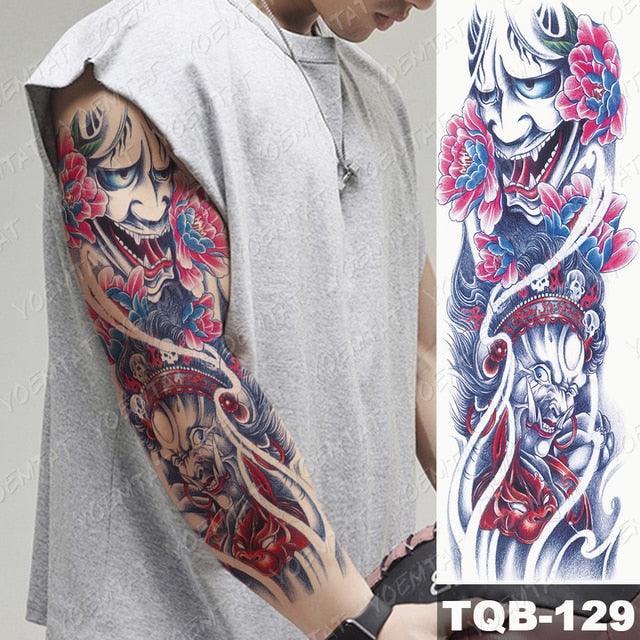 Womens Large Waterproof Temporary Sticker Tattoo Tiger Fox Luxury Design From Wonderland