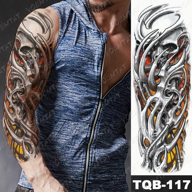 Womens Large Waterproof Temporary Sticker Tattoo Tiger Fox Luxury Design From Wonderland
