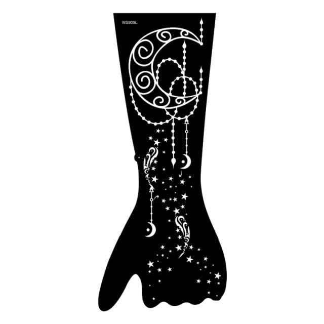 Womens Rose Tattoo Temporary Waterproof Body Tattoos Luxury Flower Design Modern Sticker